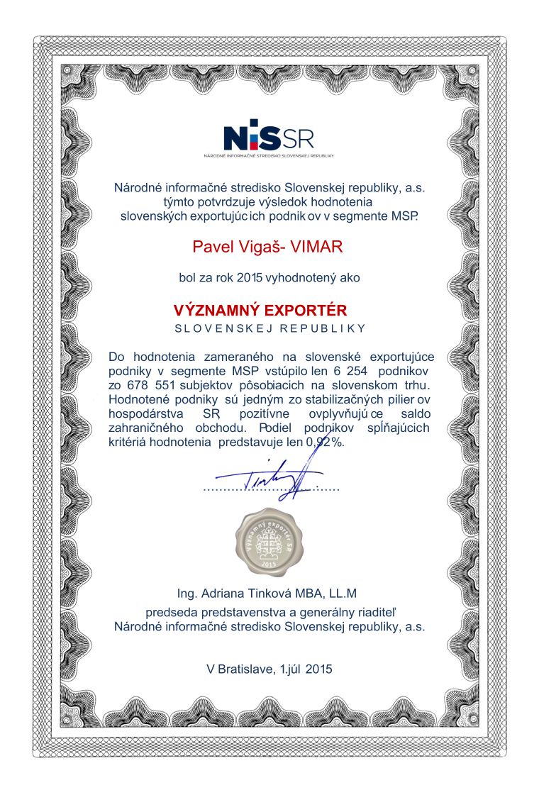Výnamný exportér