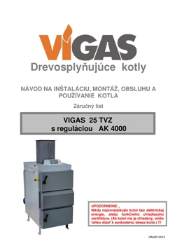 Návod na obsluhu VIGAS 25 TVZ AK4000